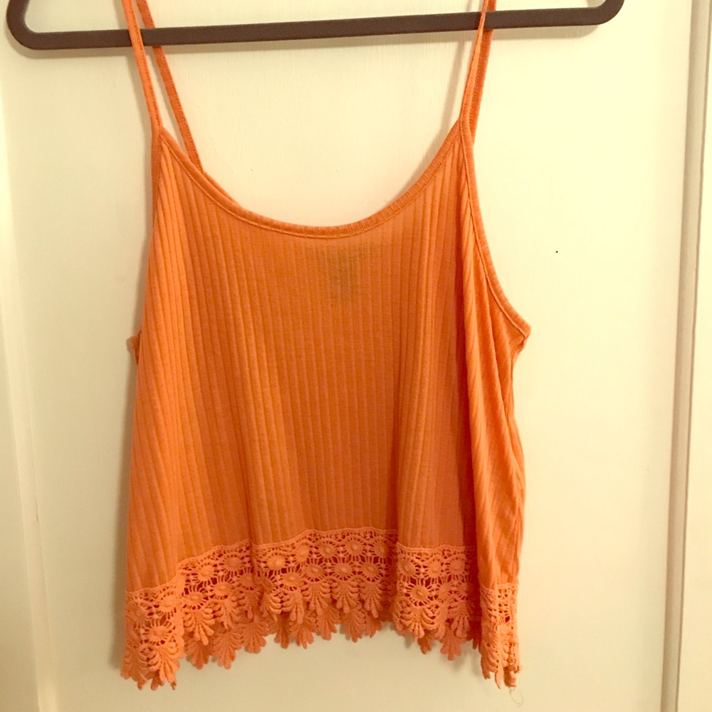 Orange Flower Tank